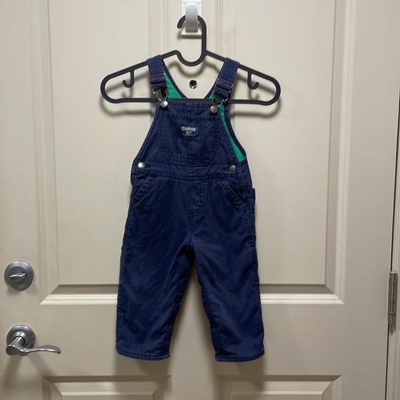 OshKosh - Fleece lined navy overalls 18m - Picture 6 of 6